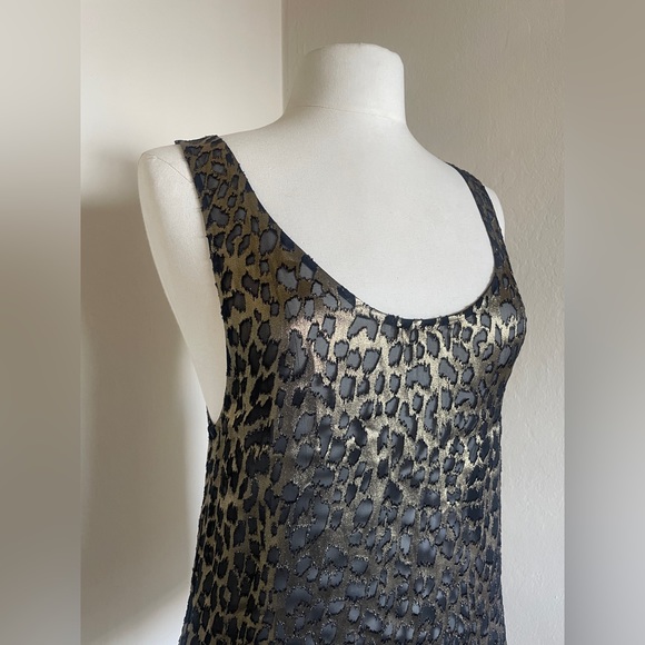 YSL Saint Laurent ✨NWT✨ Metallic Leopard Tank Top, Size Small - Picture 6 of 14
